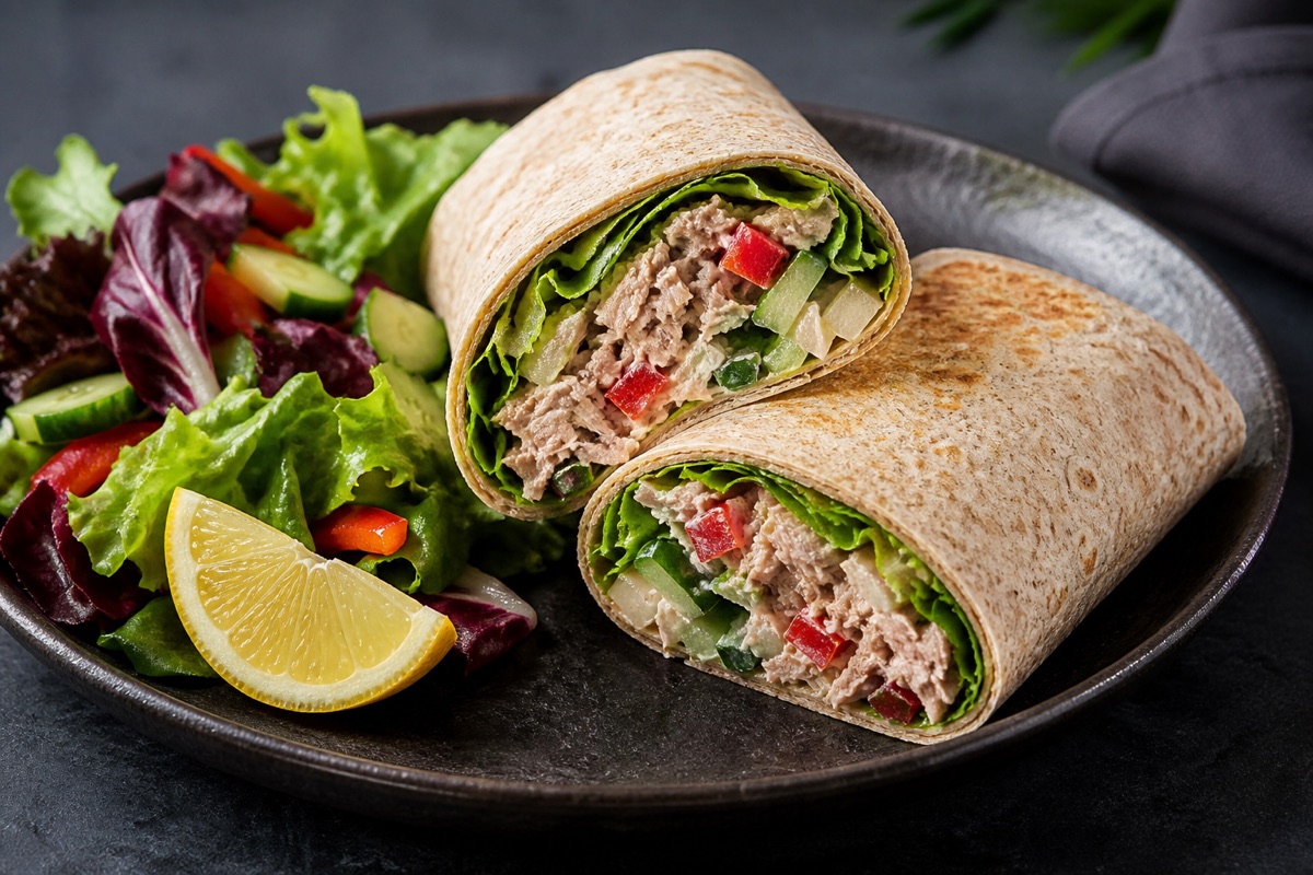 Tuna crunch wrap